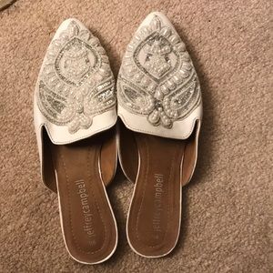 Jeffrey Campbell Jeweled Mules / slides